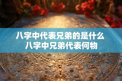 八字中代表兄弟的是什么 八字中兄弟代表何物