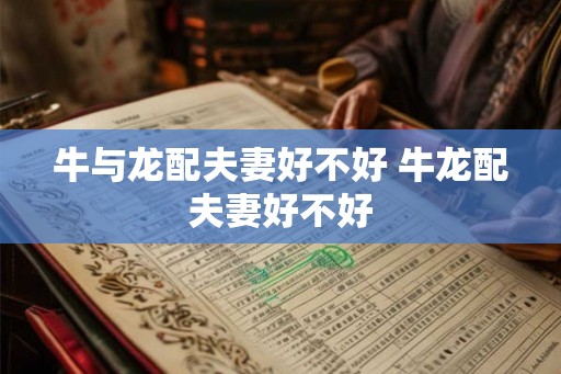 牛与龙配夫妻好不好 牛龙配夫妻好不好