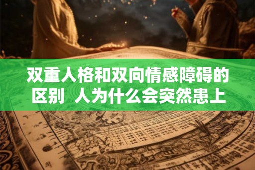 双重人格和双向情感障碍的区别  人为什么会突然患上双向情感障碍