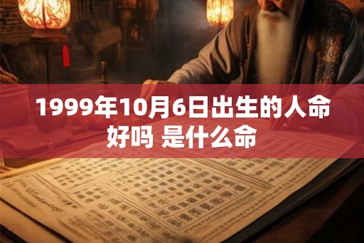 1999年10月6日出生的人命好吗 是什么命