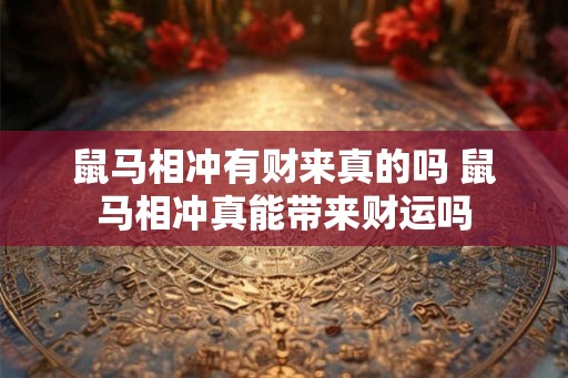 鼠马相冲有财来真的吗 鼠马相冲真能带来财运吗