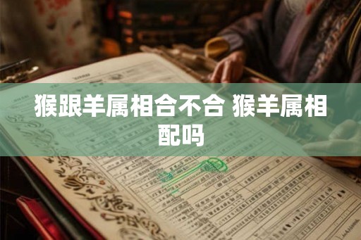 猴跟羊属相合不合 猴羊属相配吗