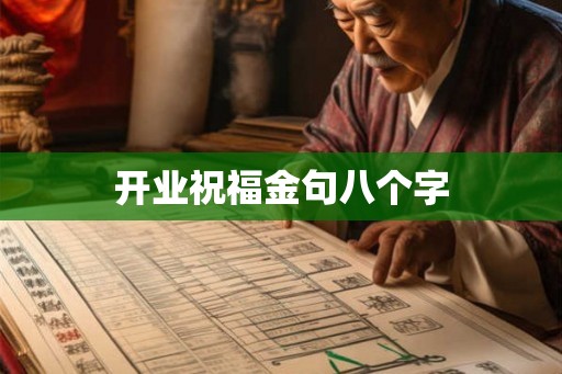 开业祝福金句八个字