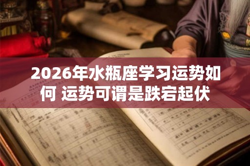 2026年水瓶座学习运势如何 运势可谓是跌宕起伏