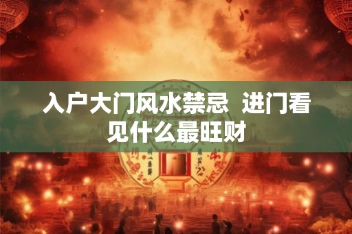 入户大门风水禁忌  进门看见什么最旺财