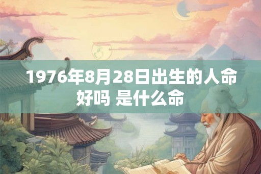 1976年8月28日出生的人命好吗 是什么命