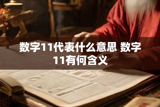 数字11代表什么意思 数字11有何含义