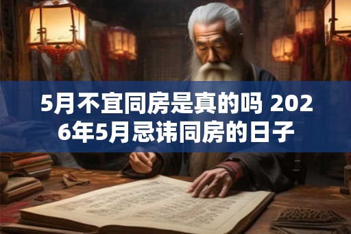 5月不宜同房是真的吗 2026年5月忌讳同房的日子