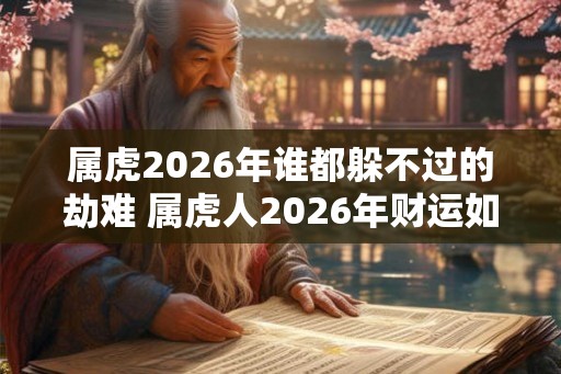 属虎2026年谁都躲不过的劫难 属虎人2026年财运如何 属虎2026年谁都躲不过的劫难 属虎人2026年财运如何