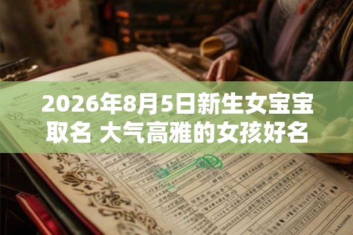 2026年8月5日新生女宝宝取名 大气高雅的女孩好名 2026年8月5日新生女宝宝取名 大气高雅的女孩好名