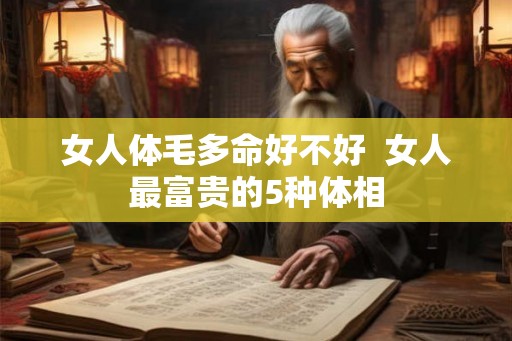 女人体毛多命好不好  女人最富贵的5种体相