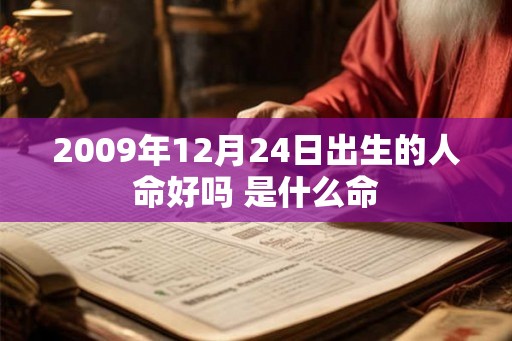 2009年12月24日出生的人命好吗 是什么命