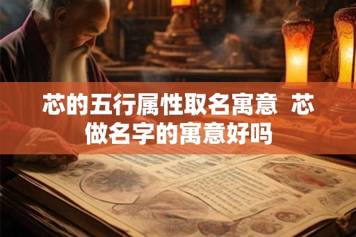 芯的五行属性取名寓意  芯做名字的寓意好吗