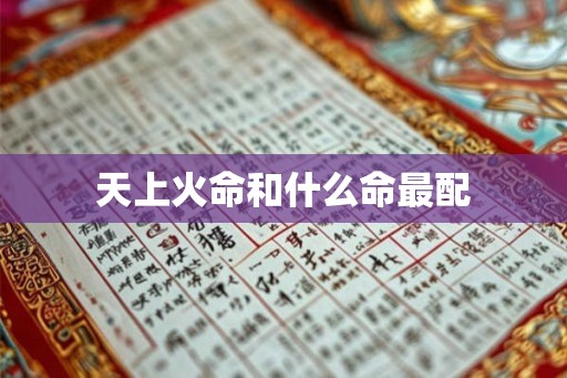天上火命和什么命最配
