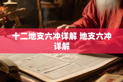 十二地支六冲详解 地支六冲详解 十二地支六冲详解 地支六冲详解