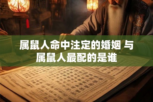 属鼠人命中注定的婚姻 与属鼠人最配的是谁