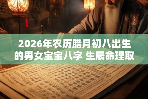 2026年农历腊月初八出生的男女宝宝八字 生辰命理取名