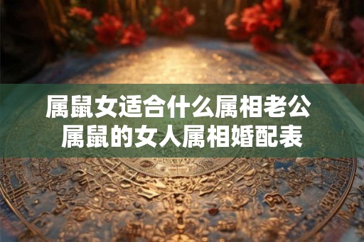 属鼠女适合什么属相老公 属鼠的女人属相婚配表 属鼠女适合什么属相老公 属鼠的女人属相婚配表
