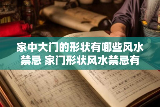 家中大门的形状有哪些风水禁忌 家门形状风水禁忌有哪些