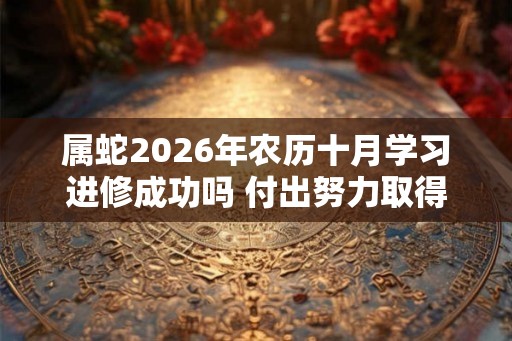 属蛇2026年农历十月学习进修成功吗 付出努力取得回报