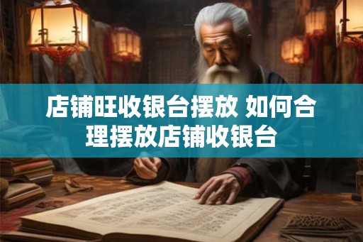 店铺旺收银台摆放 如何合理摆放店铺收银台