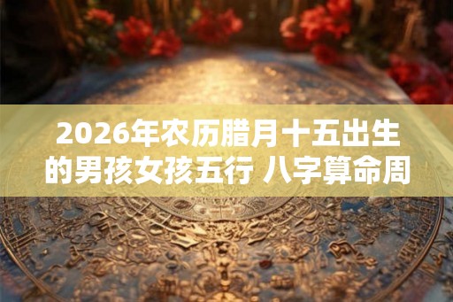 2026年农历腊月十五出生的男孩女孩五行 八字算命周易起名