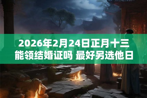 2026年2月24日正月十三能领结婚证吗 最好另选他日