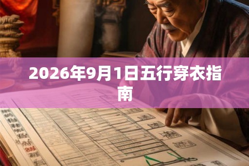 2026年9月1日五行穿衣指南