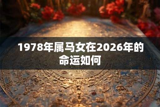 1978年属马女在2026年的命运如何