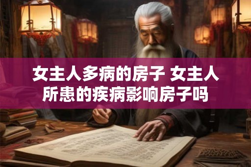 女主人多病的房子 女主人所患的疾病影响房子吗