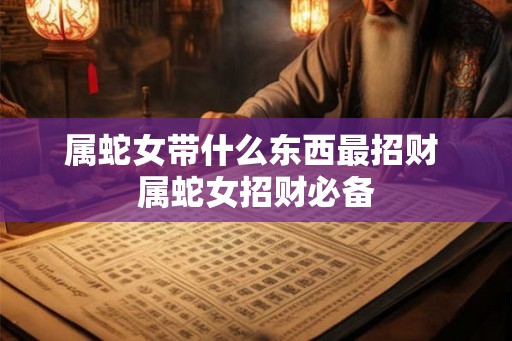 属蛇女带什么东西最招财 属蛇女招财必备