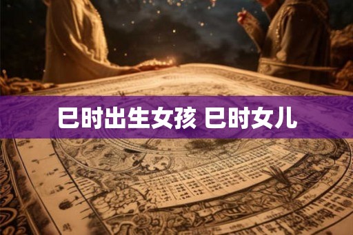巳时出生女孩 巳时女儿