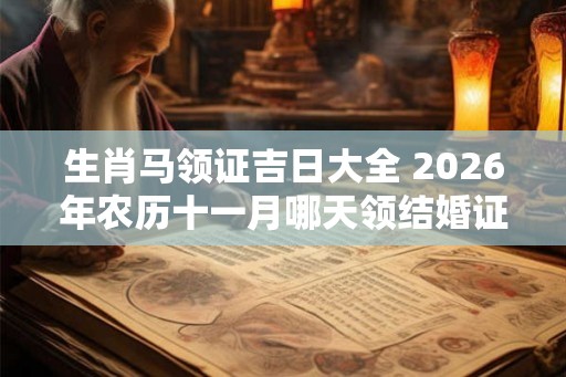 生肖马领证吉日大全 2026年农历十一月哪天领结婚证大吉大利 生肖马领证吉日大全 2026年农历十一月哪天领结婚证大吉大利