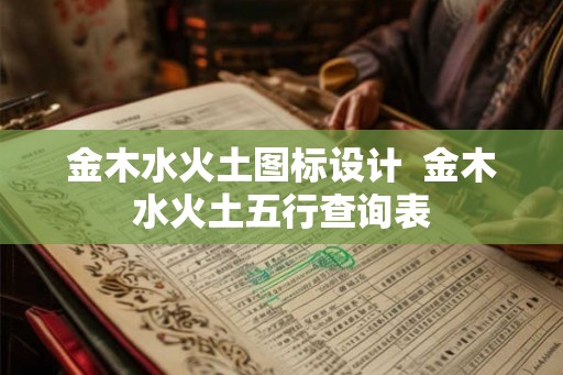 金木水火土图标设计  金木水火土五行查询表