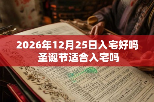 2026年12月25日入宅好吗 圣诞节适合入宅吗 2026年12月25日入宅好吗 圣诞节适合入宅吗