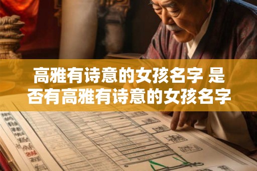 高雅有诗意的女孩名字 是否有高雅有诗意的女孩名字推荐