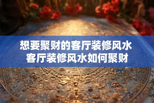 想要聚财的客厅装修风水 客厅装修风水如何聚财