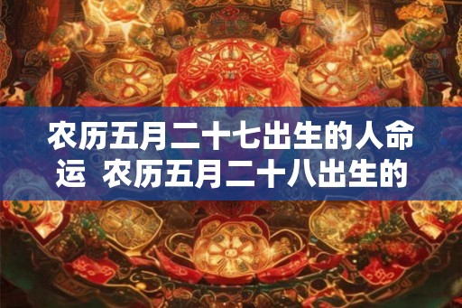 农历五月二十七出生的人命运  农历五月二十八出生的人命运