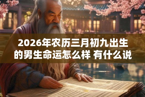 2026年农历三月初九出生的男生命运怎么样 有什么说法