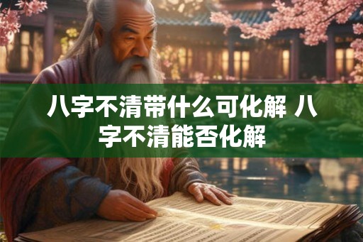 八字不清带什么可化解 八字不清能否化解 八字不清带什么可化解 八字不清能否化解