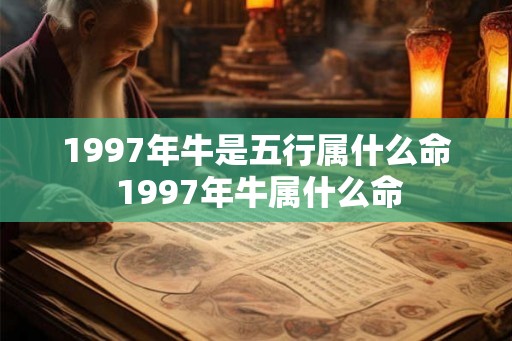 1997年牛是五行属什么命 1997年牛属什么命