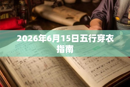 2026年6月15日五行穿衣指南