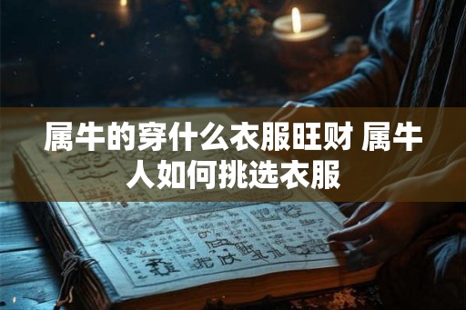属牛的穿什么衣服旺财 属牛人如何挑选衣服
