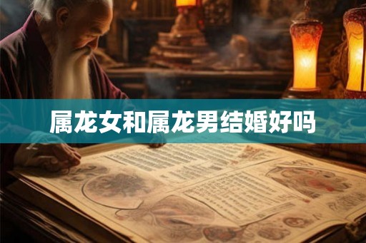 属龙女和属龙男结婚好吗