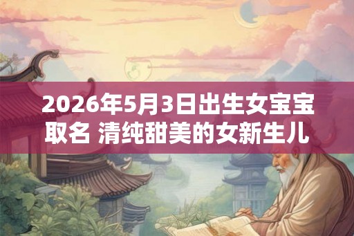 2026年5月3日出生女宝宝取名 清纯甜美的女新生儿名字
