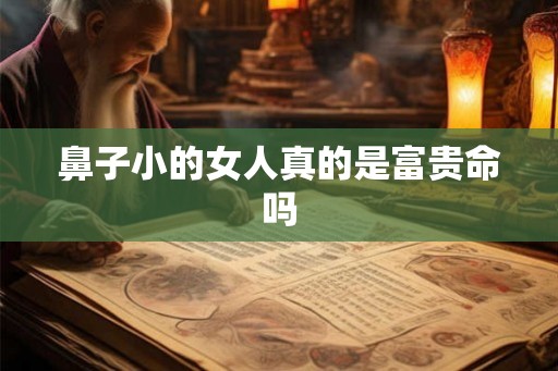 鼻子小的女人真的是富贵命吗 鼻子小的女人真的是富贵命吗