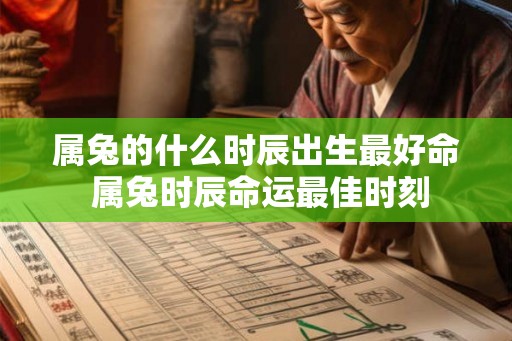 属兔的什么时辰出生最好命 属兔时辰命运最佳时刻 属兔的什么时辰出生最好命 属兔时辰命运最佳时刻