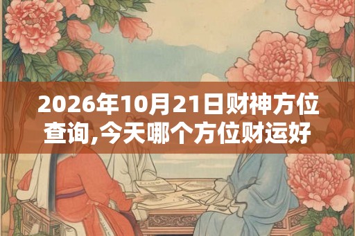 2026年10月21日财神方位查询,今天哪个方位财运好