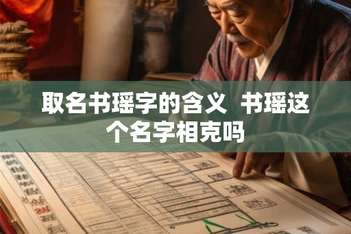 取名书瑶字的含义  书瑶这个名字相克吗