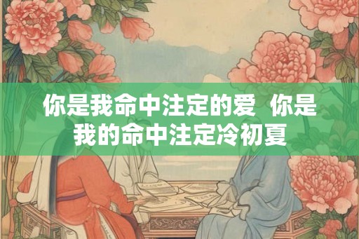 你是我命中注定的爱 你是我的命中注定冷初夏 你是我命中注定的爱 你是我的命中注定冷初夏